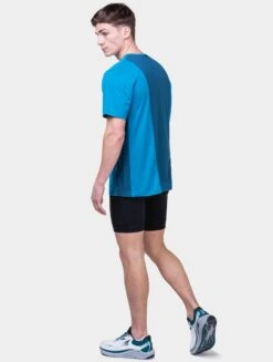 RONHILL Men’s Tech 1/2 Zip S/S Tee 41 RONHILL Men’s Tech 1/2 Zip S/S Tee -RONHILL Store 2 Zip SS Tee RH 01163 Petrol Fluo Orange 5941