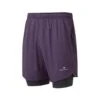 Ronhill | Men's Life 7" Twin Short - Nightshade -RONHILL Store RH 005215RH 01012 M Ronhill Life7TwinShort front