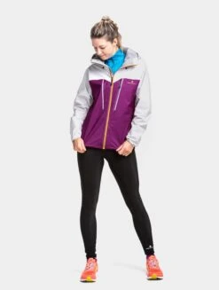 RONHILL Women's Tech Fortify Jacket -RONHILL Store RH 005314 Womens Tech Fortified Jacket RH 0906 Grape Limestone Front 6817