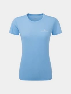 RONHILL Women's Core S/S Tee -RONHILL Store RH 005787 Wmn s Core SS Tee RH 00893 CrnflwrBlueBrghtWhte Front