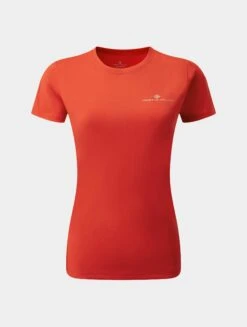 RONHILL Women's Core S/S Tee -RONHILL Store RH 005787 Wmns Core SS Tee Rh 00966 FlameLatte Front