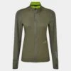 RONHILL Women's Tech Hyperchill Jacket -RONHILL Store RH 005795 Wmns Tech Hyperchill Jacket Rh 00786 Khaki Citrus Front