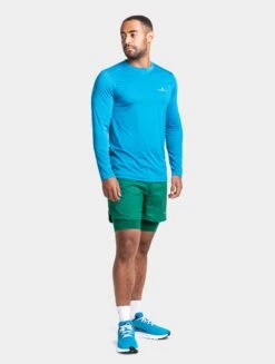 RONHILL Men's Tech L/S Tee -RONHILL Store RH 005853 Tech Longsleeve Tee LST RH 00921 Kingfisher Sunray Front 5680 9a762493 7d78 4ef6 8702 6eddd161856c