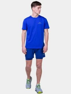 RONHILL Men's Tech 5" Twin Short 37 RONHILL Men's Tech 5" Twin Short -RONHILL Store RH 005969 Mens Tech SS Tee RH 01142 Azurite Citrus 6058