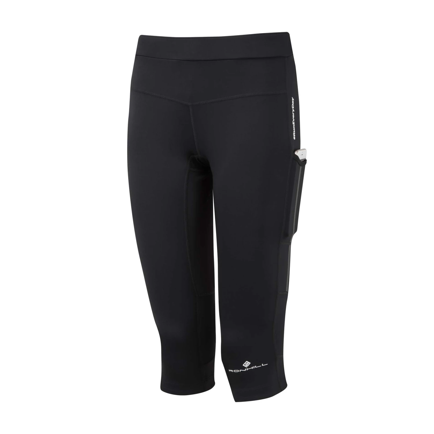 Ronhill | Women's Tech Revive Stretch Capri - All Black 3 Ronhill | Women's Tech Revive Stretch Capri - All Black