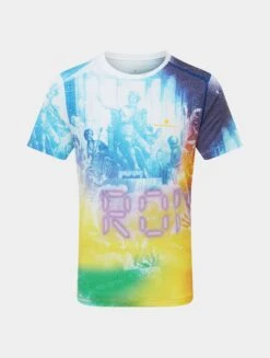 RONHILL Men's Tech Golden Hour Tee -RONHILL Store RH 006091 Mens Tech Golden Hour Tee Imprl SolarOlympus Rh 00996 Front