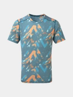 RONHILL Men's Tech Golden Hour Tee -RONHILL Store RH 006091 Mens Tech Golden Hour Tee Rh 01178 LegionBlueChevron Front