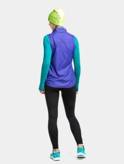 RONHILL Women's Tech LTW Gilet -RONHILL Store RH 006116 Womens Tech LTW Gilet RH 0914 Indigo Blush Back 6973