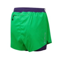 Ronhill | Women's Tech Distance Twin Short - Bright Green -RONHILL Store RH 006594RH 00975 W Ronhill TechDistanceTwinShort back