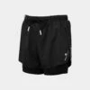 RONHILL Women's Tech Distance Twin Short 2 RONHILL Women's Tech Distance Twin Short -RONHILL Store RH 006594 Wmns Tech Distance Twin Short R009 All Black Front b05f37e0 5a61 4562 bfc3 3291e6339397