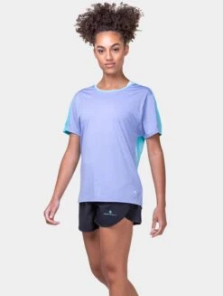 RONHILL Women's Tech Glide S/S Tee 35 RONHILL Women's Tech Glide S/S Tee -RONHILL Store RH 006632 Wimens Tech Glide SS Tee RH 01161 Peri Marl Aquamint 6919