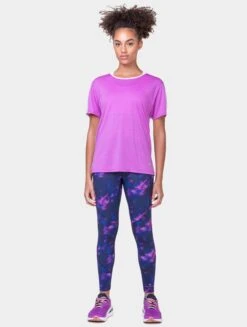 RONHILL Women's Tech Glide S/S Tee 38 RONHILL Women's Tech Glide S/S Tee -RONHILL Store RH 006632 Womens Tech Glide SS Tee RH 01154 Fuchsia Marl Ballet 7031
