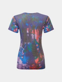 RONHILL Women's Tech Golden Hour Tee 27 RONHILL Women's Tech Golden Hour Tee -RONHILL Store RH 006706 Wmns Tech Golden Hour Tee Rh 00981 Dark Cobalt Victory Back