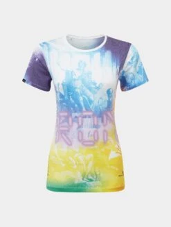 RONHILL Women's Tech Golden Hour Tee 28 RONHILL Women's Tech Golden Hour Tee -RONHILL Store RH 006706 Wmns Tech Golden Hour Tee Rh 00996 ImprlSolarOlympus Front