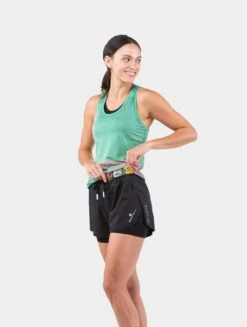 RONHILL Women's Tech Distance Twin Short -RONHILL Store RH 006731 Womens Tech Golden Hour Vest RH 00973 Bright Green Fast 5464