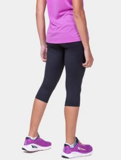 RONHILL Women's Tech Capri -RONHILL Store RH 007090 Womens Tech Capri RH 00681 Black Bright White 7106