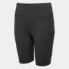 RONHILL Women's Tech Stretch Short -RONHILL Store RH 007091 Womens Tech Shape Short Black Bright White Front