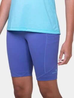 RONHILL Women's Tech Stretch Short -RONHILL Store RH 007091 Womens Tech Short RH 01167 Dk Periwinkle Aquamint 7229