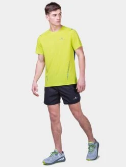 RONHILL Men's Tech 5" Short -RONHILL Store RH 007281 Mens Tech 5in Short R009 All Black 6297