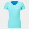 RONHILL Women's Tech Race S/S Tee -RONHILL Store RH 007329 Wmns Tech Race SS Tee Rh 01139 AquamintEl Blue Front