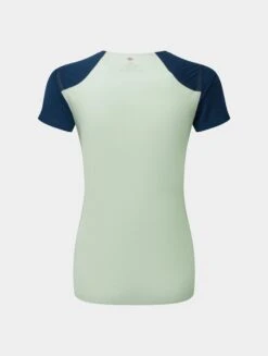 RONHILL Women's Tech Race S/S Tee -RONHILL Store RH 007329 Wmns Tech Race SS Tee Rh 01150 DarkNavyHoneydew Back