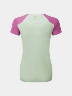 RONHILL Women's Tech Race S/S Tee -RONHILL Store RH 007329 Wmns Tech Race SS Tee Rh 01155 FuchsiaHoneydew Back