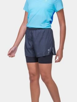 RONHILL Women's Tech Race Twin Short 33 RONHILL Women's Tech Race Twin Short -RONHILL Store RH 007330 Wimens Tech Race Twin Short R009 All Black 6834