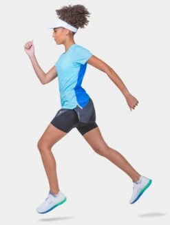 RONHILL Women's Tech Race Twin Short 36 RONHILL Women's Tech Race Twin Short -RONHILL Store RH 007330 Wimens Tech Race Twin Short R009 All Black 6847