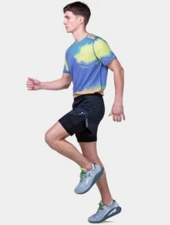 RONHILL Men's Tech Race Twin Short -RONHILL Store RH 007380 Mens Tech Race Twin Short R009 All Black 5639