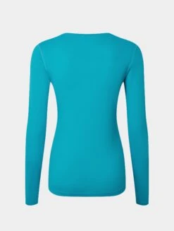 RONHILL Women's Core L/S Tee -RONHILL Store RH 007403 Wmns Core LS Tee Rh 01141 AzureBrightWhite Back