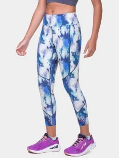 RONHILL Women's Tech Crop Tight -RONHILL Store RH 007446 Womens Tech Crop Tight RH 01172 Multi Illusion 7344