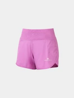 RONHILL Women's Tech 4.5"Short -RONHILL Store RH 007455 Wmns Tech 4.5 Short Rh 01155 FuchsiaHoneydew Front