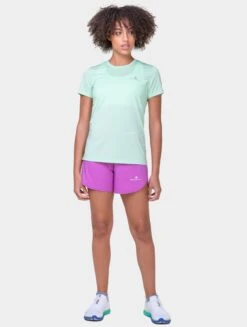 RONHILL Women's Tech 4.5"Short -RONHILL Store RH 007455 Womens Tech 4.5in Short RH 01155 Fuschia Honeydew 7154