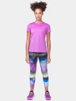 RONHILL Women's Tech Gradient Crop Tight -RONHILL Store RH 007605 Womens Tech Gradient Crop Tight RH 01773 Multi Mirage 7072