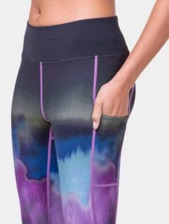 RONHILL Women's Tech Gradient Crop Tight -RONHILL Store RH 007605 Womens Tech Gradient Crop Tight RH 01773 Multi Mirage 7091