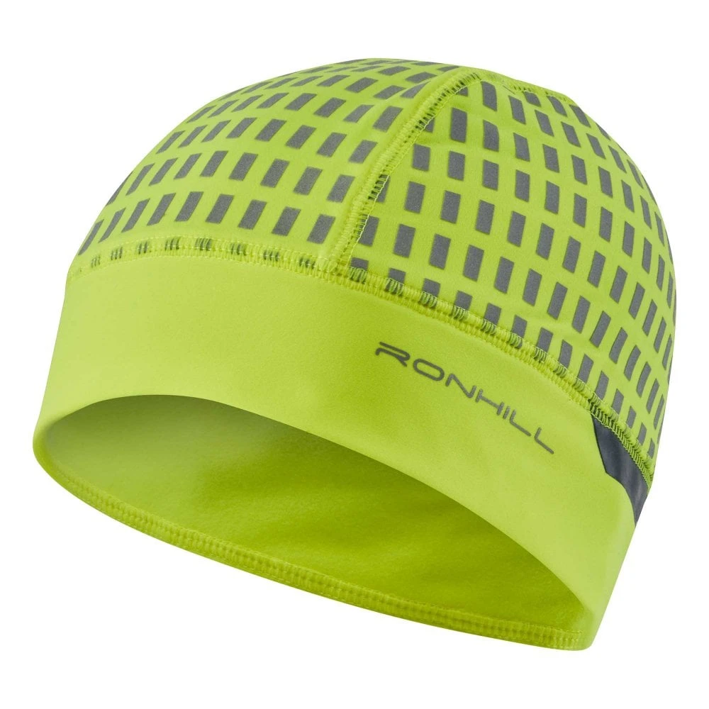 RONHILL Afterhours Beanie Fluo Yellow/Charcoal/Reflect 3 RONHILL Afterhours Beanie Fluo Yellow/Charcoal/Reflect