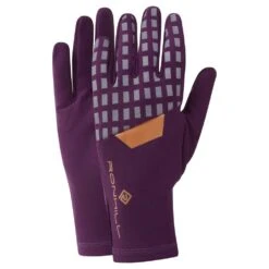 RONHILL Afterhours Running Gloves Grape/Mango/Reflect