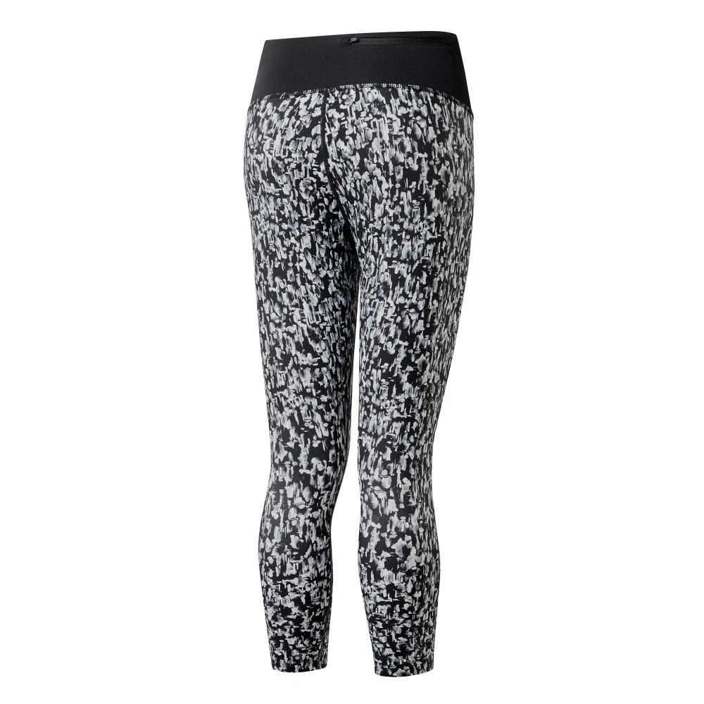 RONHILL Life Crop Tight Womens Running Tights Mono Mushroom 3 RONHILL Life Crop Tight Womens Running Tights Mono Mushroom