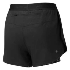 RONHILL Life Twin Womens Running Shorts Black/Mono Ripple -RONHILL Store life twin womens running shorts black mono ripple p7283 28655 image