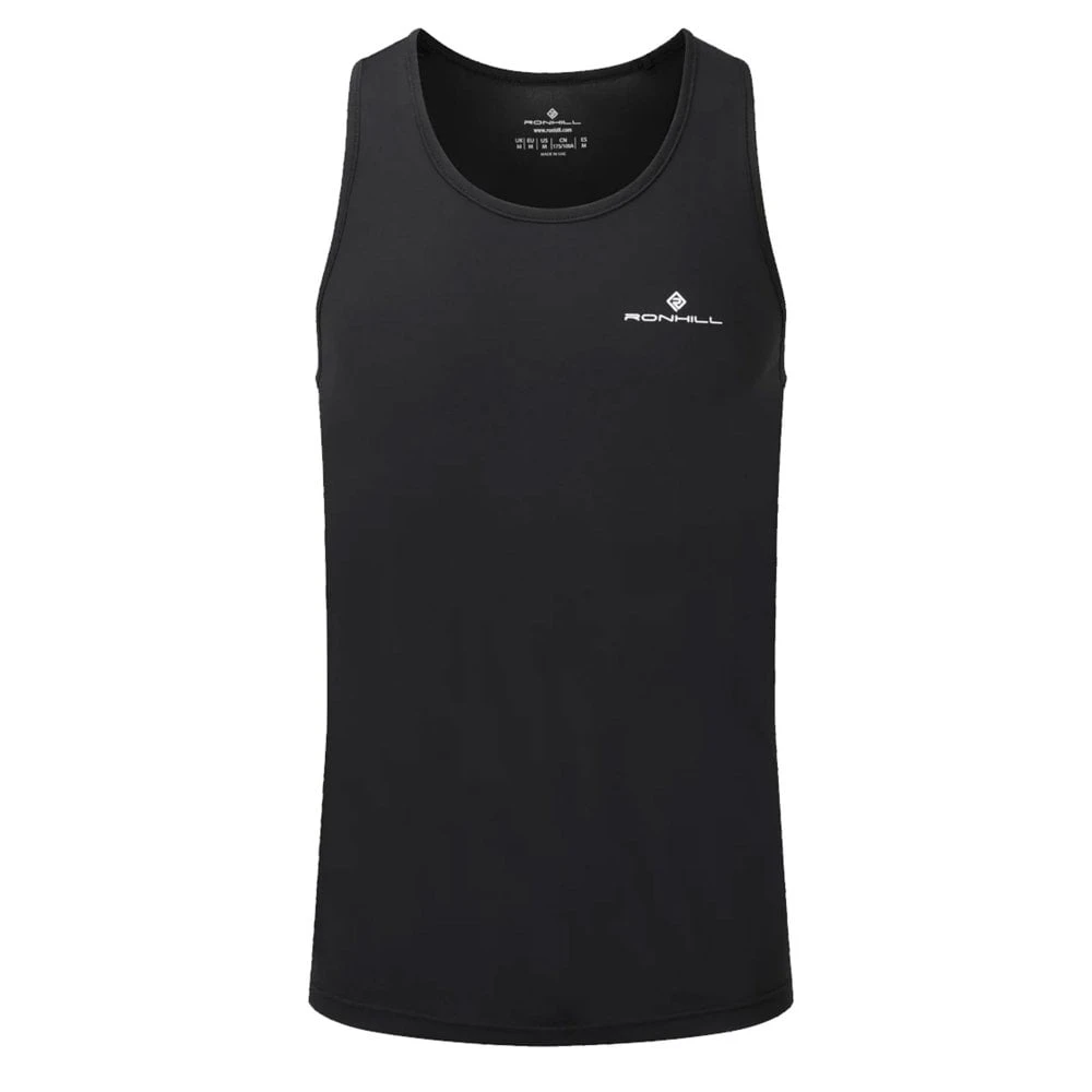 RONHILL Mens Core Vest Black/Bright White 3 RONHILL Mens Core Vest Black/Bright White