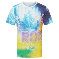 RONHILL Mens Tech Golden Hour Tee Imperial/Solar Olympus