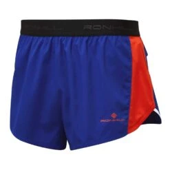 RONHILL Mens Tech Revive Racer Shorts Dark Cobalt/Flame