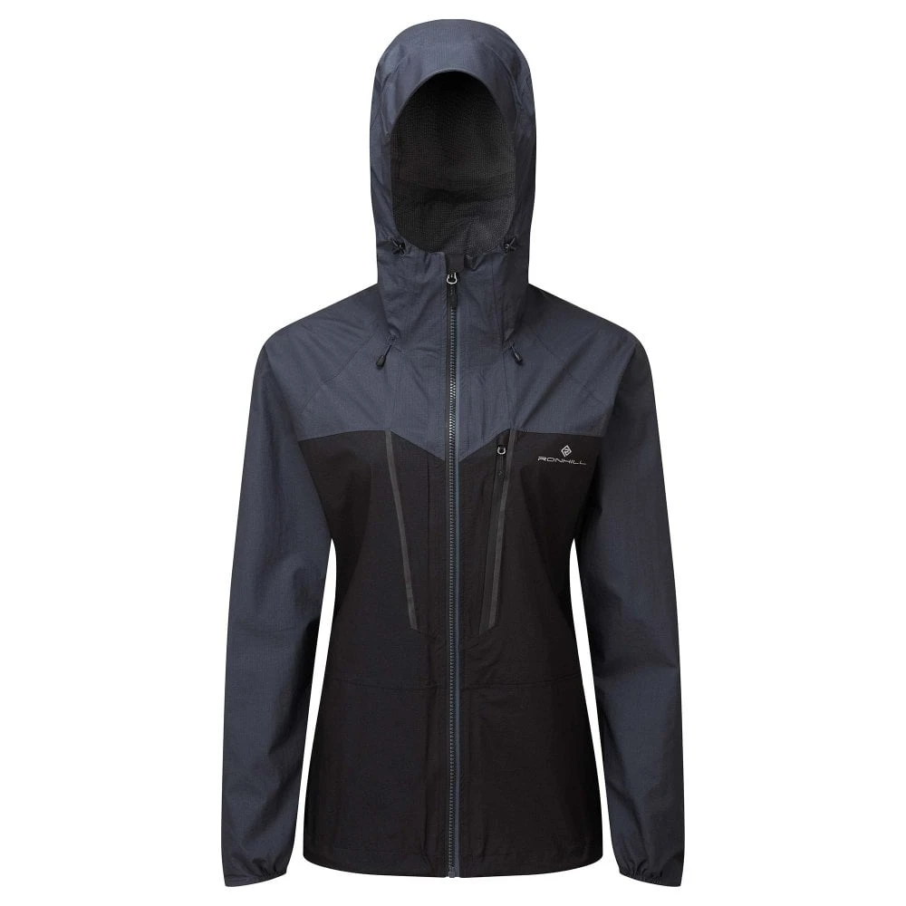 RONHILL Tech Fortify Women's Running Jacket Black/Charcoal 3 RONHILL Tech Fortify Women's Running Jacket Black/Charcoal