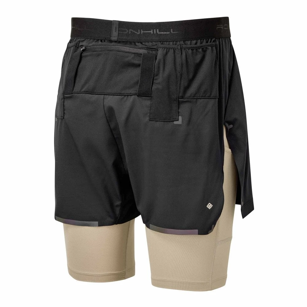 RONHILL Tech Ultra Mens Twin Running Shorts Peacoat/Black (Gel Loops) 4 RONHILL Tech Ultra Mens Twin Running Shorts Peacoat/Black (Gel Loops) - Image 2