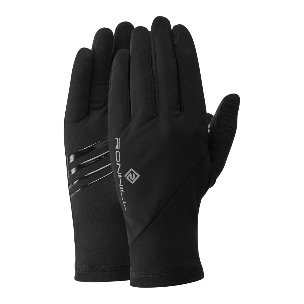 RONHILL Wind-block & Water Resistant Running Gloves All Black 3 RONHILL Wind-block & Water Resistant Running Gloves All Black