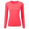 RONHILL Women's Core Long Sleeve T-Shirt Hot Pink/Black -RONHILL Store womens core long sleeve t shirt hot pink black p7598 30007 image