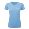 RONHILL Womens Core Running T-Shirt Cornflower Blue/Bright White