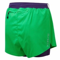 RONHILL Womens Tech Distance Twin Running Shorts Bright Green/Imperial -RONHILL Store womens tech distance twin running shorts bright green imperial p8062 31910 image